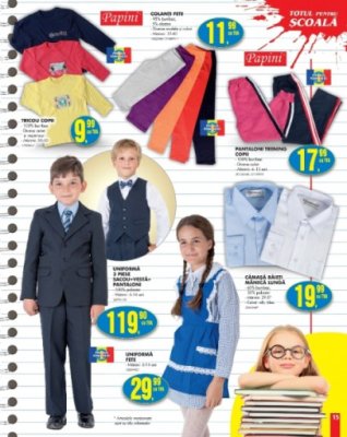 Selgros: coşul minim pentru începerea şcolii=190 lei!